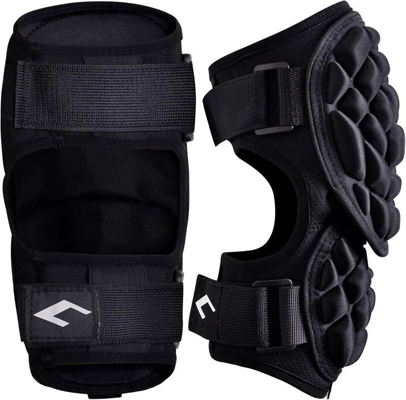 COOLOMG Batter's Baseball Elbow Guard for Youth Adult, Protective Arm Pads with Adjustable Straps for Softball Lacrosse, Single - Image 2